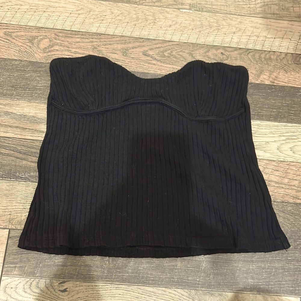 Zara Black Tube Top Size Small